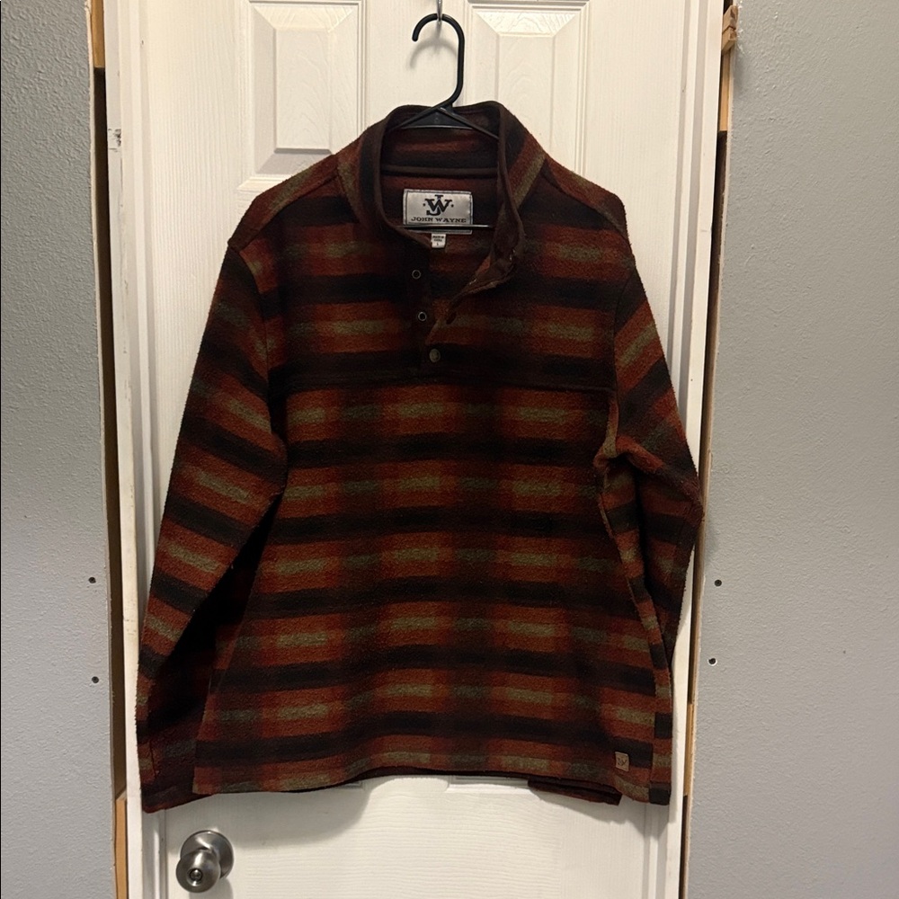 Striped Button-Up Sweater